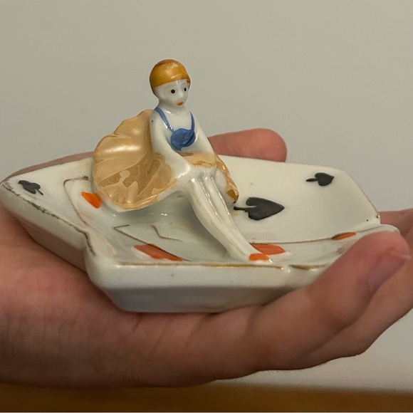 Vintage Japanese luster ware mini ashtray. - Picture 4 of 8